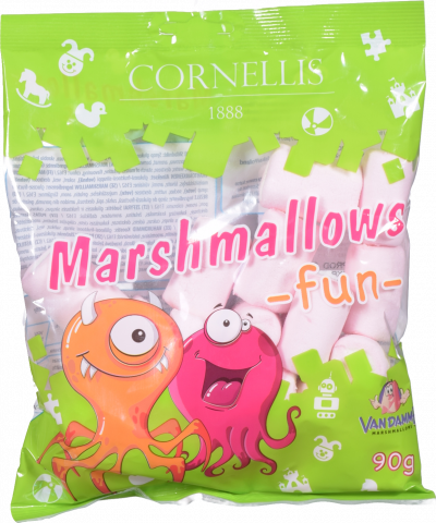Зефір Маршмелоу рожевий і білий Cornellis Marshmallows Fun 90 г Польща