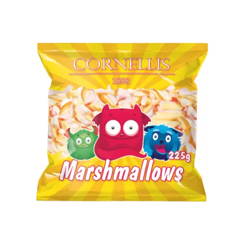 Зефір Маршмеллоу рожевий та білий Cornellis Marshmallows 225г Польща