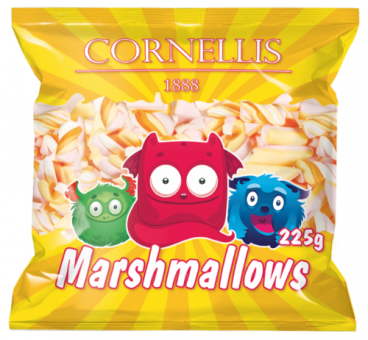 Зефір Маршмеллоу рожевий та білий Cornellis Marshmallows 225г Польща
