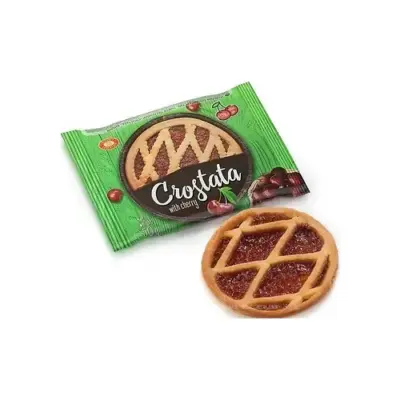 Пиріг пісочний з вишневим джемом Biscuit Chocolate 50г Україна