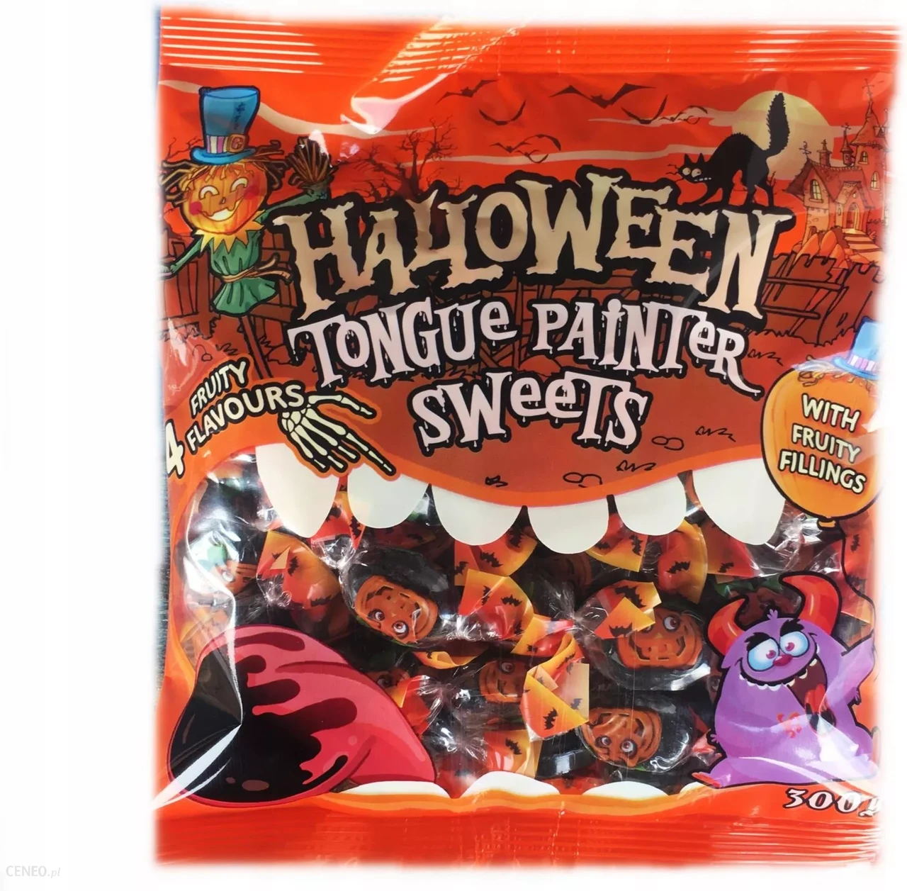 Льодяники Кольоровий язик Хелловін Halloween Tongue Painter Sweets 300 г Польща
