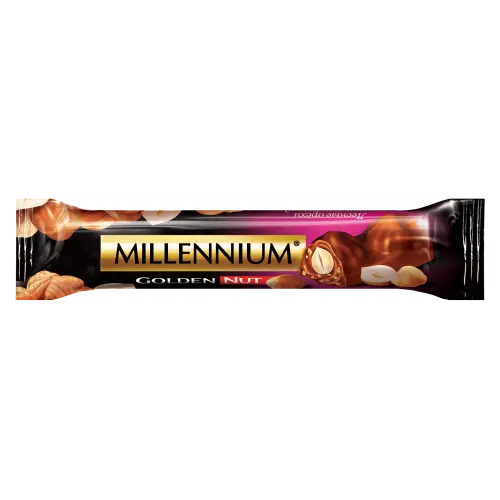 Шоколад чорний З начинкою та цілим Millennium Hazelnuts Dark chocolate 40г Україна