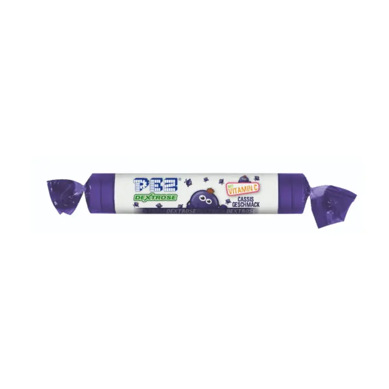 Вітамін С цукерки з декстрозою чорносмородиновий смак PEZ dextrose Vitamin C 39г Австрія