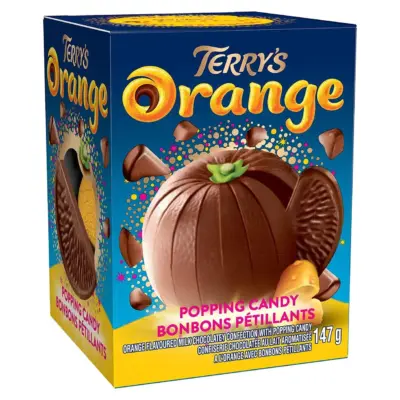 Шоколадний апельсин із вибухаючим ефектом Terrys Chocolate Orange Exploding Candy 147 г Англія