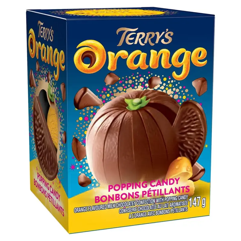 Шоколадний апельсин із вибухаючим ефектом Terrys Chocolate Orange Exploding Candy 147 г Англія