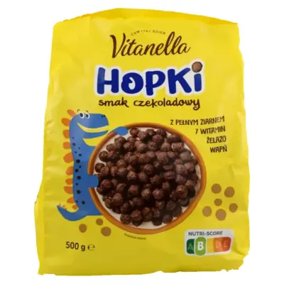 Шоколадні зернові кульки Hopki Vitanella 500 г Польща