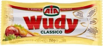 Сосиски БЕЗ ГЛЮТЕНА, БЕЗ ПОТУЖЕННЯ Й ЛАКТОЗИ AIA Wudy Classico 1 кг Італія