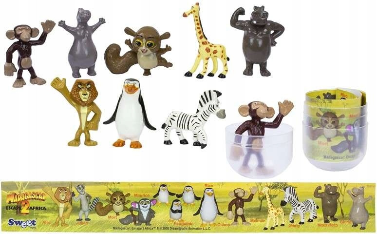 Шоколадне яйце з сюрпризом Madagascar 20г Італія