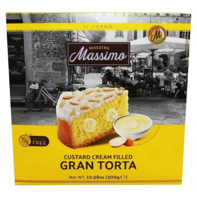 Торт із ванільним кремом Maestro Massimo Gran Torta 300г Італія