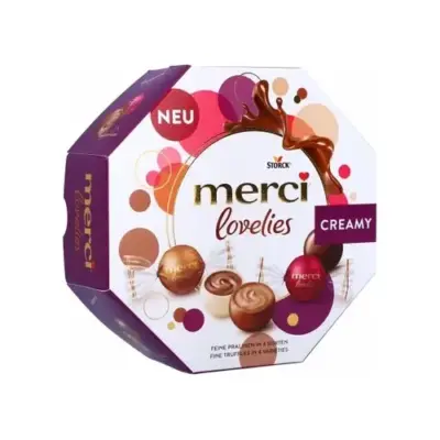 Шоколадні цукерки Merci Lovelies Creamy 185 г Німеччина