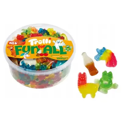 Желейні цукерки Асорті смаків Trolli FUN FOR ALL Німеччина 1кг
