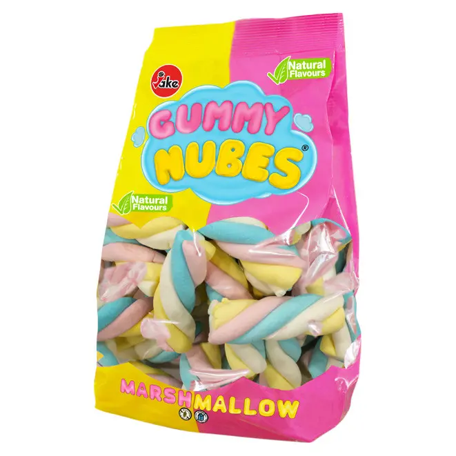 Зефір Маршмелоу “Твіст” БЕЗ ГЛЮТЕНА І ЛАКТОЗИ Gummy Nubes Marshmallow Twist 500 г Іспанія
