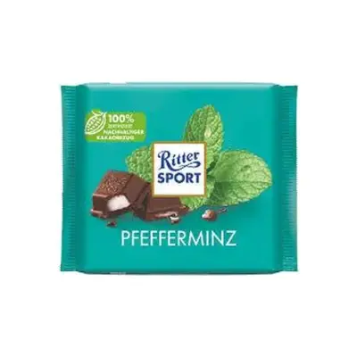 Шоколад Ritter Sport PFEFFERMINZ (М'ЯТНИЙ ЛІКЕР) Німеччина 100 г