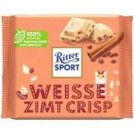 Шоколад білий хрусткий із крипсами Ritter sport WEISS+CRISP Німеччина 100 г