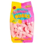 Зефір Маршмелоу БЕЗ ГЛЮТЕНА І ЛАКТОЗИ Gummy Nubes Marshmallow Jake Rayados Striped 500 г Іспанія