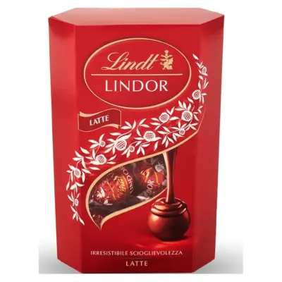Цукерки шоколадні з молочною помадкою Lindt Lindor Lait 237г Швейцарія