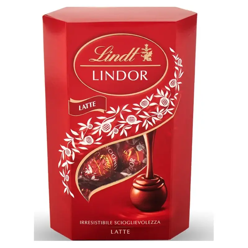 Цукерки шоколадні з молочною помадкою Lindt Lindor Lait 237г Швейцарія