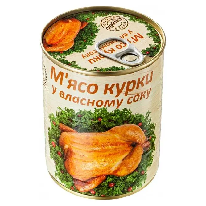 М’ясо курки у власному соку L’appetit 340 г Україна