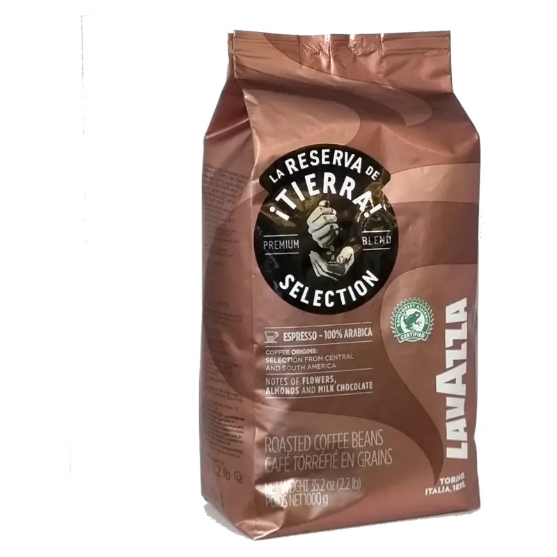 Кава в зернах (екологічно чиста) LavAzza Itierra Selection Premium 100% арабіка 1кг Італія