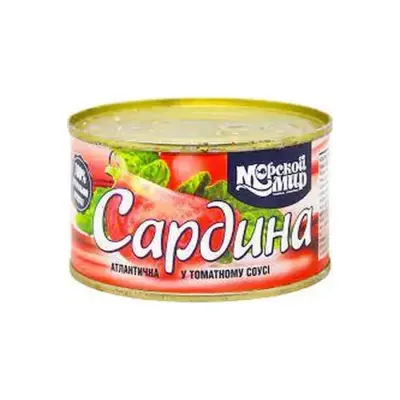 Сардина атлантична в томатному соусі Морський світ 240 г