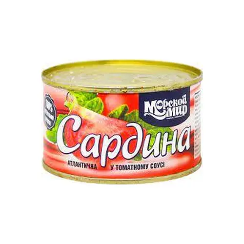 Сардина атлантична в томатному соусі Морський світ 240 г