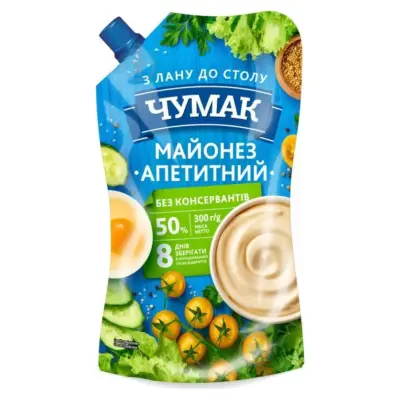 Майонез Чумак Апетитний 50% 300 г