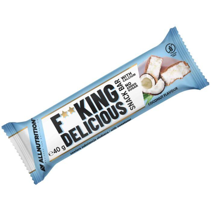 Шоколадний батончик з кокосом БЕЗ ГЛЮТЕНА І САХАРА FitKing Delicious Snack Bar 40 г Польща