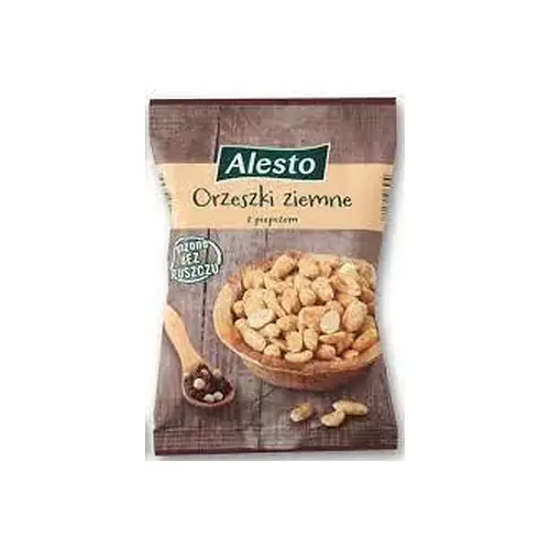 Арахіс смажений без жиру з перцем Alesto Orzeszki ziemne 150г
