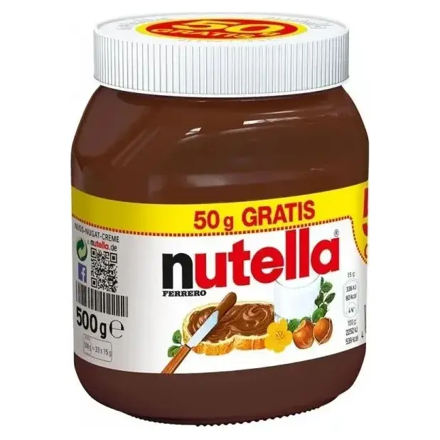Шоколадно-горіхова паста NUTELLA з лісовими горіхами Ferrero 500 г +50 г Німеччина