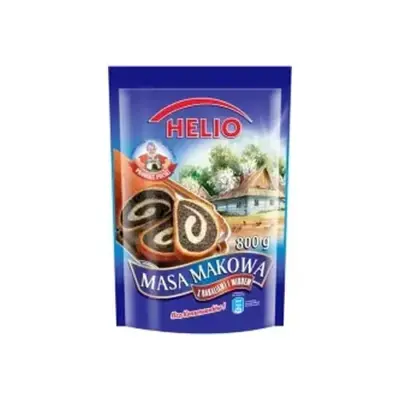 Макова маса БЕЗ ГЛЮТЕНА І КОНЦЕРВАНТІВ Helio із сухофруктами 850 г Польща