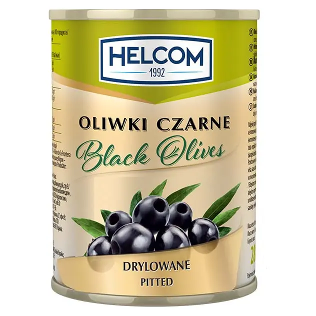 Оливки чорні без кісточки Helcom 280г Польща