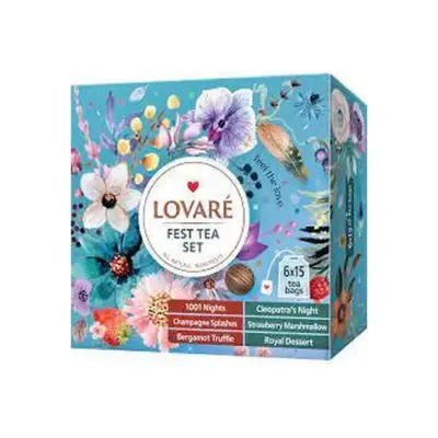 Чай колекційний "6 смаків" Lovare Fest Tea Set (6 х 15шт) 157,5г