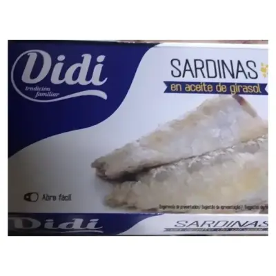 Сардини в Соняшниковій олії Didi Sardinas en Aceite de Girasol 125 г Іспанія