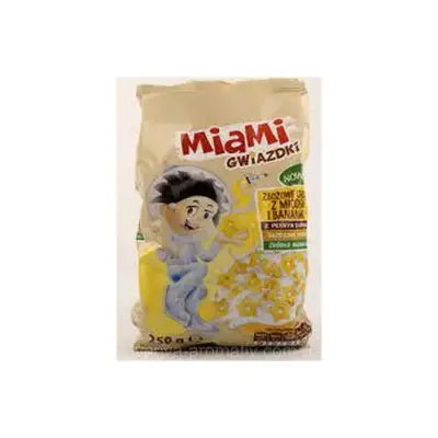 Сухий сніданок БЕЗ ПАЛЬМОВОГО МАСЛА Банан Miami banami, 250 г Польща