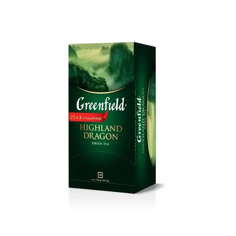 Чай зелений Greenfield “Highland Dragon” (28 пакетиків х 2г) 56г