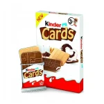 Вафлі шоколадно-молочною начинкою Kinder Cards (6шт х 12,8г) 76.8г Польща