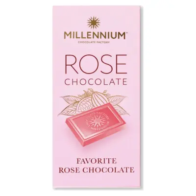 Шоколад рожевий Millennium Rose 100г Україна