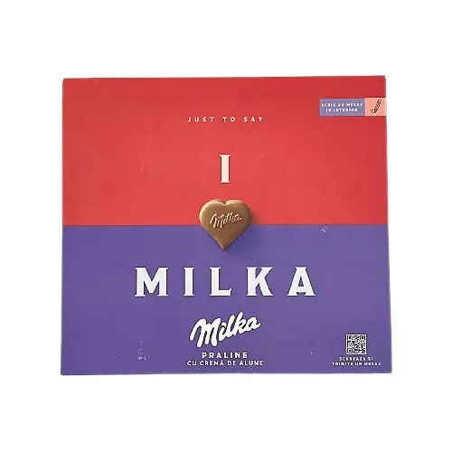 Шоколадні цукерки Праліне з горіховим кремом Milka Pralines Haselnusscreme 110 г Швейцарія