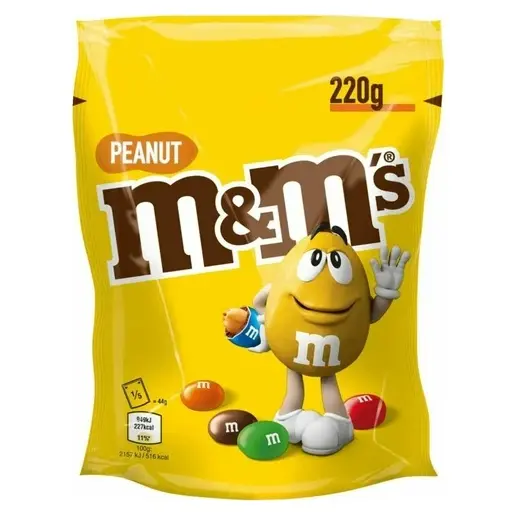 Шоколадне драже в кольоровій глазурі з арахісом M&M`S Peanut 220 г Іспанія