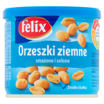 Арахіс смажений БЕЗ ЖИРУ БЕЗ СОЛІ Felix Orzeszki ziemne 140г ж/б Польща