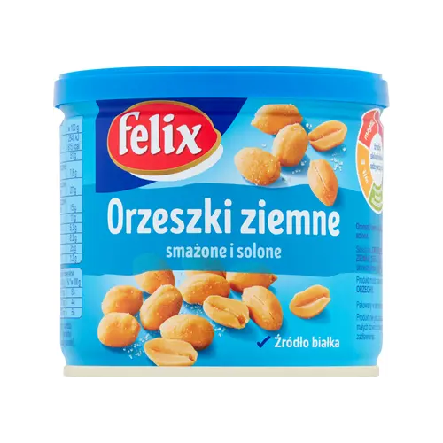 Арахіс смажений солоний Felix Orzeszki ziemne 140 г ж/б Польща