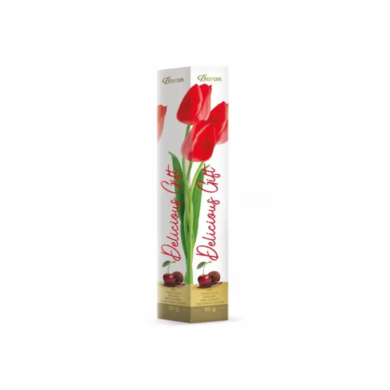Цукерки Молочний шоколад із вишневою начинкою Baron Delicious Gift 90г Польща