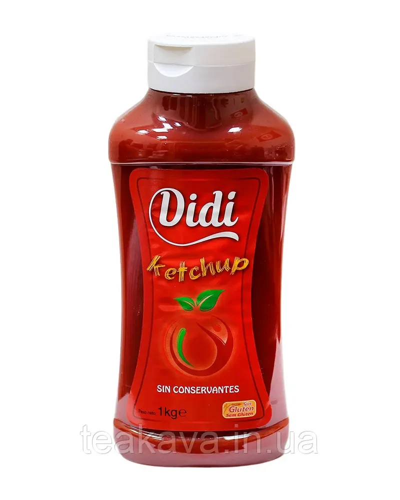 Кетчуп БЕЗ КОНСЕРВАНТІВ  І ГЛЮТЕНА Didi Ketchup 1кг Іспанія
