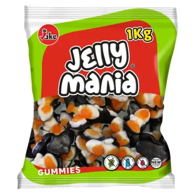 Желейні цукерки Пінгвіни БЕЗ ГЛЮТЕНУ І ЛАКТОЗИ Jelly Mania Gummies 1кг Іспанія