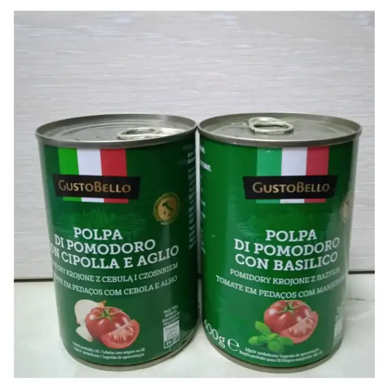 Томати шматочками з цибулею та часником Gusto Bello Polpa di pomooro 400г Італія