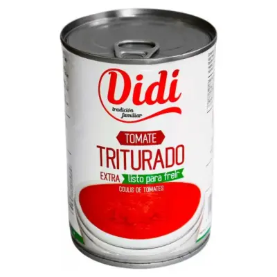 Помідори шматочками у власному соку Didi Tomate triturado extra 400г Іспанія