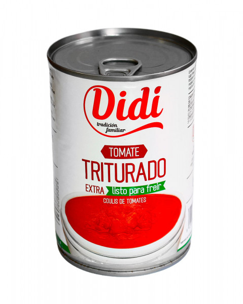 Помідори шматочками у власному соку Didi Tomate triturado extra 400г Іспанія