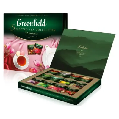 Набір із 12 сортів чаю Greenfield "Selected Tea Collection" (60пакет.) 107,5г