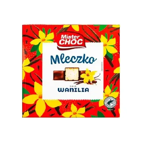 Цукерки Пташине молоко з ванільним смаком MISTER CHOC Mleczko Wanilia 380г Німеччина