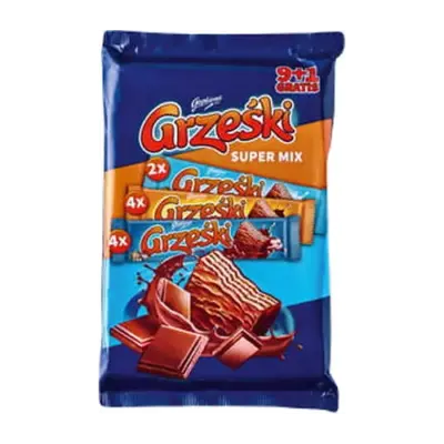 Вафлі у молочному шоколаді Супер Мікс Grzeski Goplana Super Mix (10x36г) 360г Польща